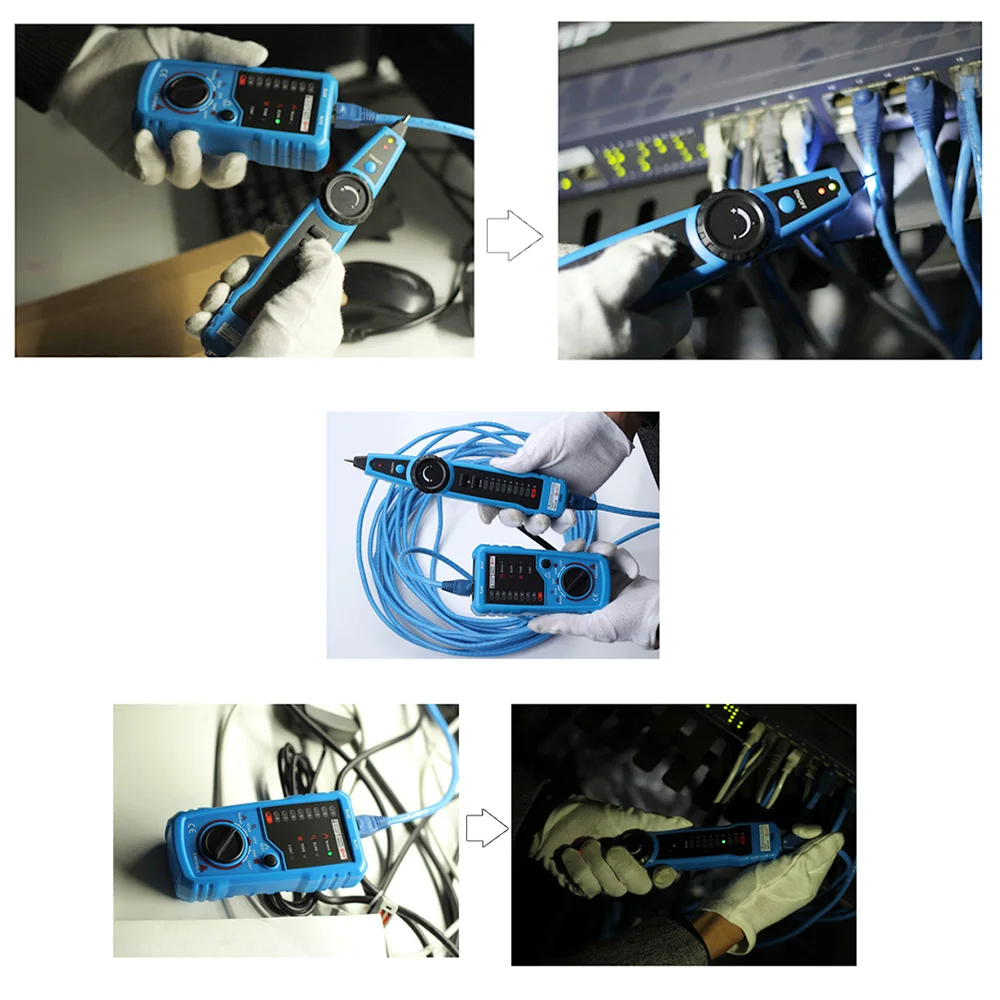 Elisona RJ11 RJ45 Cat5 Cat6 трекер телефонной сети трассоискатель Тестер кабеля Ethernet