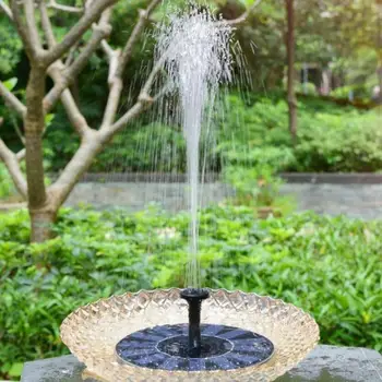 

HiMISS Solar Fountain Solar Water Fountain Garden Pool Pond Outdoor Solar Panel Fountain Floating Fountain Garden Decoration
