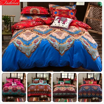 

2/3/4 pcs Bedding Set Europe Classic King Quen Twin Double Single Size Duvet Cover Pillowcase Bed Linen 1.8m 2m 2.4m Bedsheet US