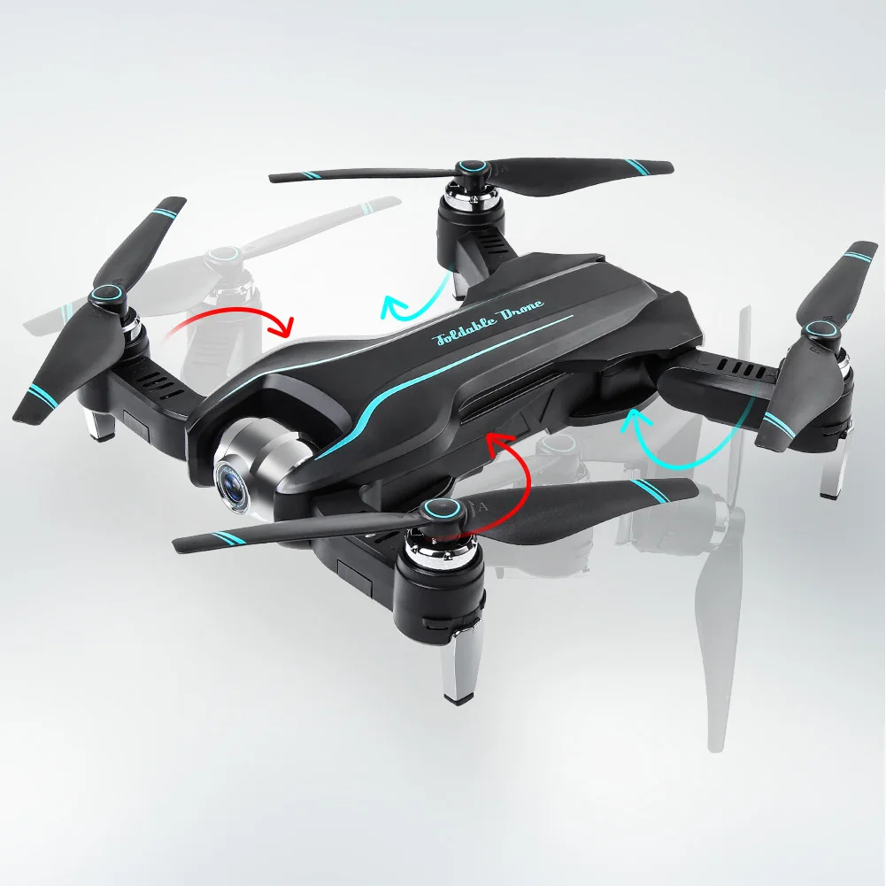 S17 игрушки двойной камеры перезаряжаемый Дрон черный FPV портативный RC Квадрокоптер wifi HD детский подарок в реальном времени Вертолет дистанционного складной
