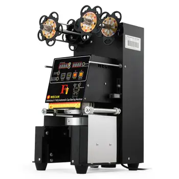

Free shipping for RU Stainless steel Electric Fully-automatic Bubble Tea Cup Sealing Machine 420W 500-650 Cups/Hr