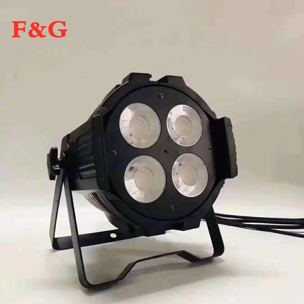 

F&G NEW LED 4x50W COB Par Warm White Lighting High Power Aluminium Lighting For DMX512 Stage Effect DJ disco club
