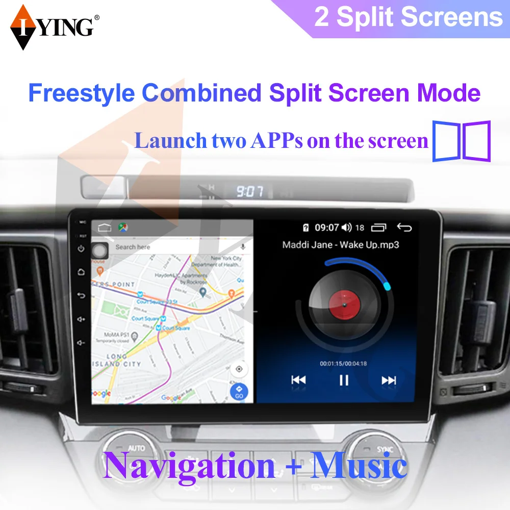 Автомагнитола IYING для toyota yaris Vitz platz 2005 2011 мультимедийный видеоплеер с GPS