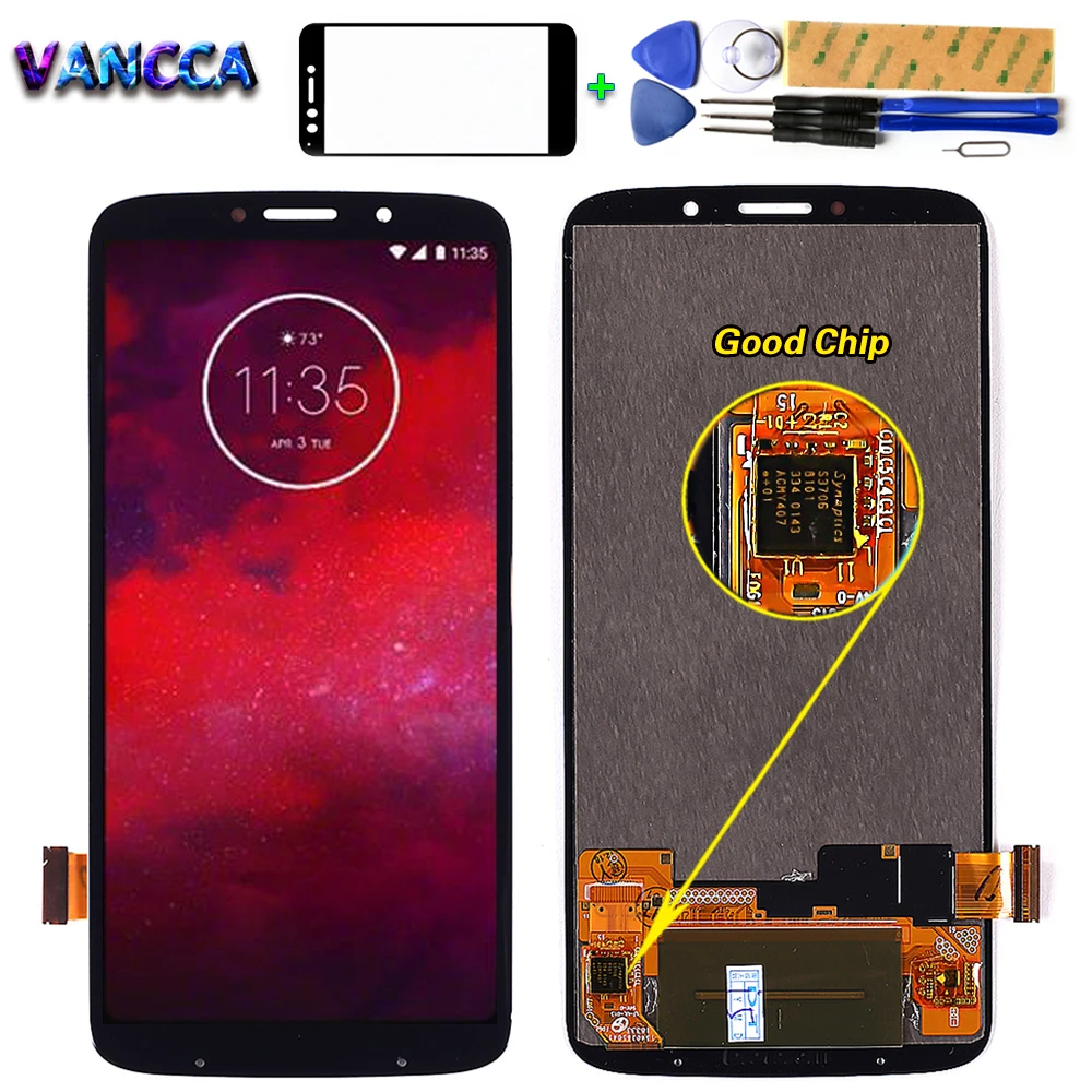 Для Motorola Z3 Play XT1929 6 01 дюймов ЖК дисплей сенсорный экран дигитайзер сборка 2160*1080