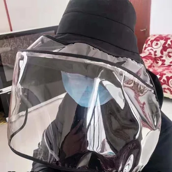 

Splash-proof Gas Mask Respirator Transparent Lens Protective Film Cover Suit Full Face Dust Respirator Mask Sun protection mask