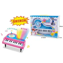 Детская электронная клавиатура мини-пианино вращающаяся Танцующая девочка раннее образование обучающая музыкальная игрушка многофункциональная