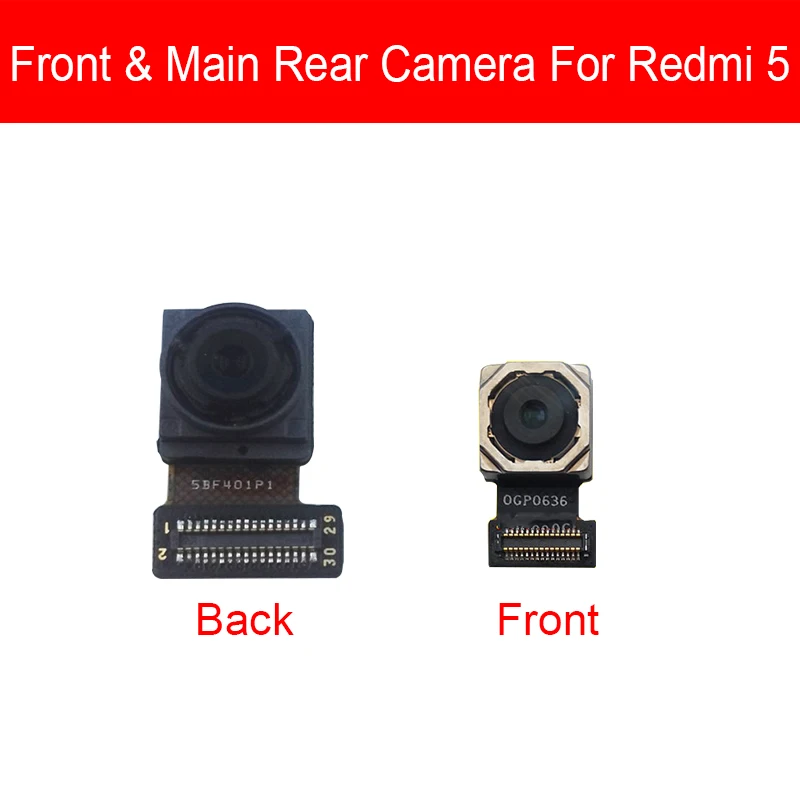 Основная камера для Xiaomi Redmi 5 5A 6 6A 7 Pro Plus Передняя и задняя большая фронтальная камера гибкий кабель, сменные детали