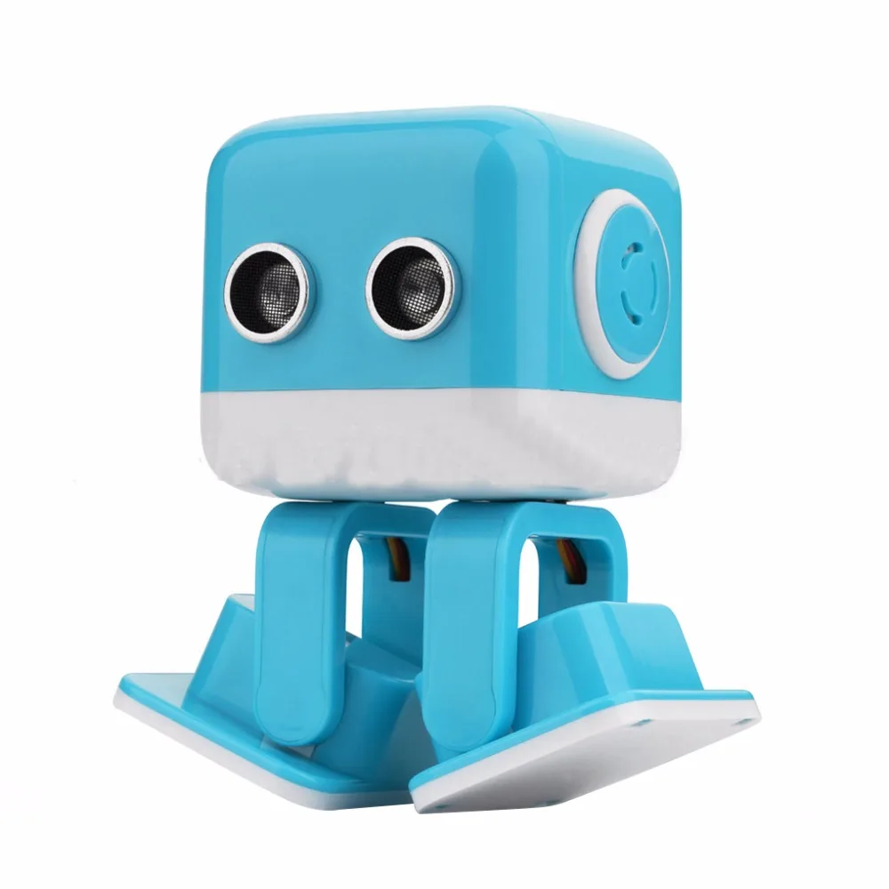 WLTOYS Cubee RC Robot Toy Smart Bluetooth Speaker Intelligent Musical Dancing Machine LED Face Desk Kids Gift Gesture Interative