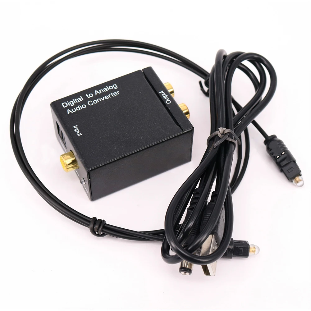 5VDC 1A 0,5 W цифровой аналоговый аудио конвертер коаксиальный Оптический Toslink L/R Адаптер Стандартный домкрат Переключатель Звука
