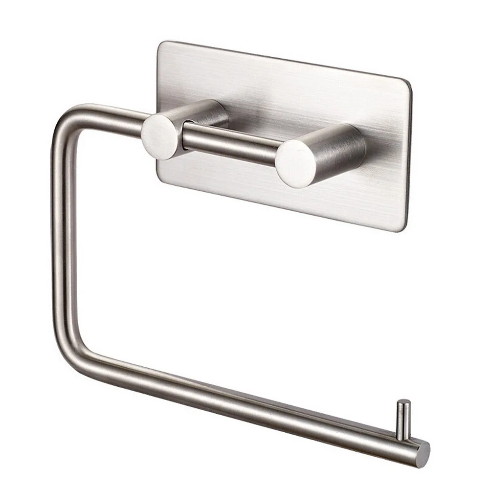 Toilet Paper Holder 304 Stainless Steel Durable Wall Mounted Roll Organizer Towel Rack Bathroom Tissue | Дом и сад
