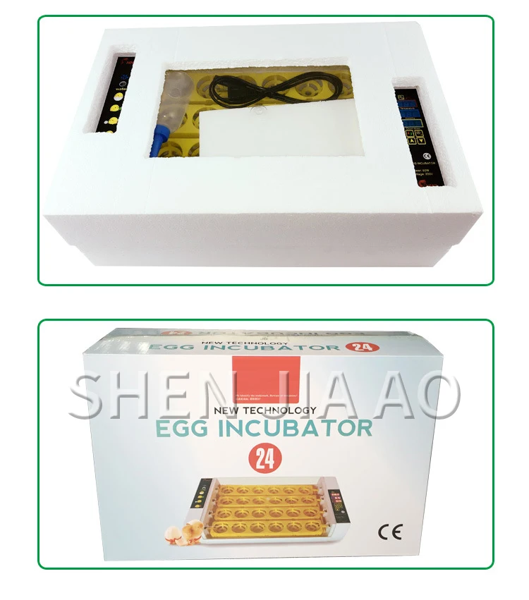 Equipamento de Reprodução Casa Pequena Incubadora Inteligente Frango Icubator Pato Ganso Codorniz Gado 110v 220v Yz-24a 8 Cheap Distribuidores de toalhas molhadas