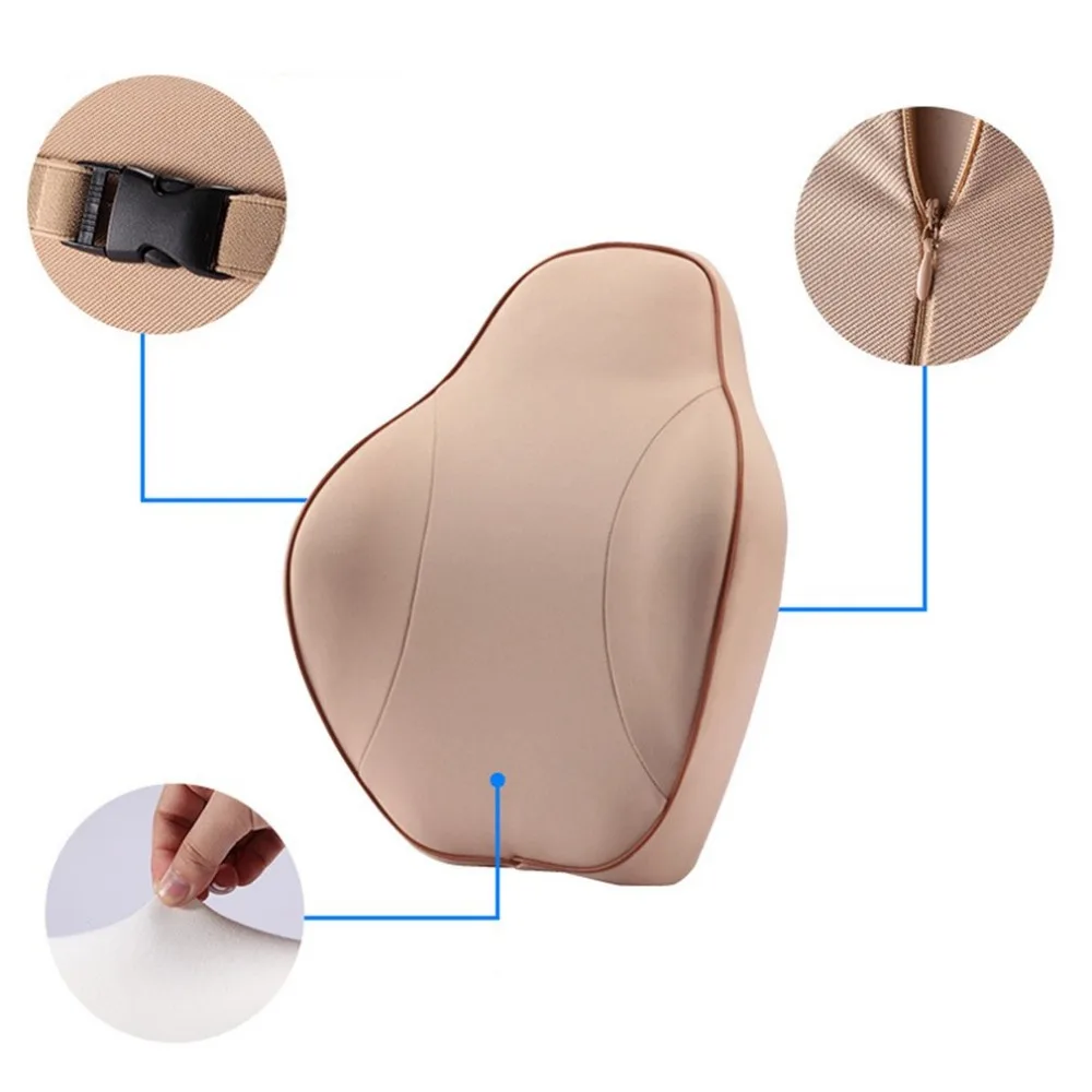 Memory Foam воздухопроницаемая медицинская поясничная Подушка поддержка для талии Путешествия Автомобильное Сиденье поясная подушка аксессуары для салона автомобиля