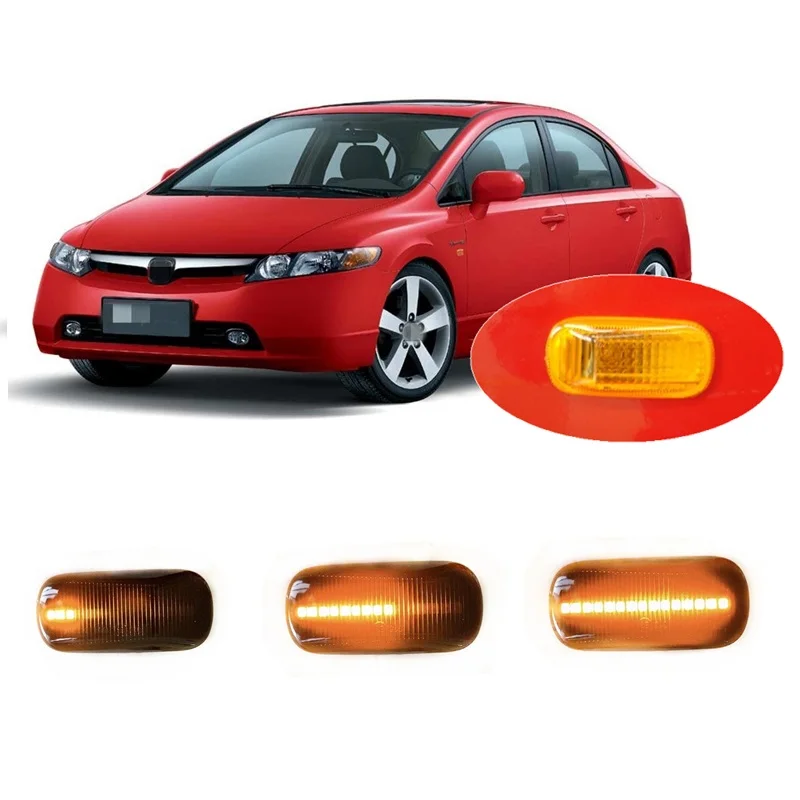 

Fit for Honda Stadt 2003-2008 Stream 2002-2004 Lamp Dynamic LED Indicator Side Marker Signal Light Accessories