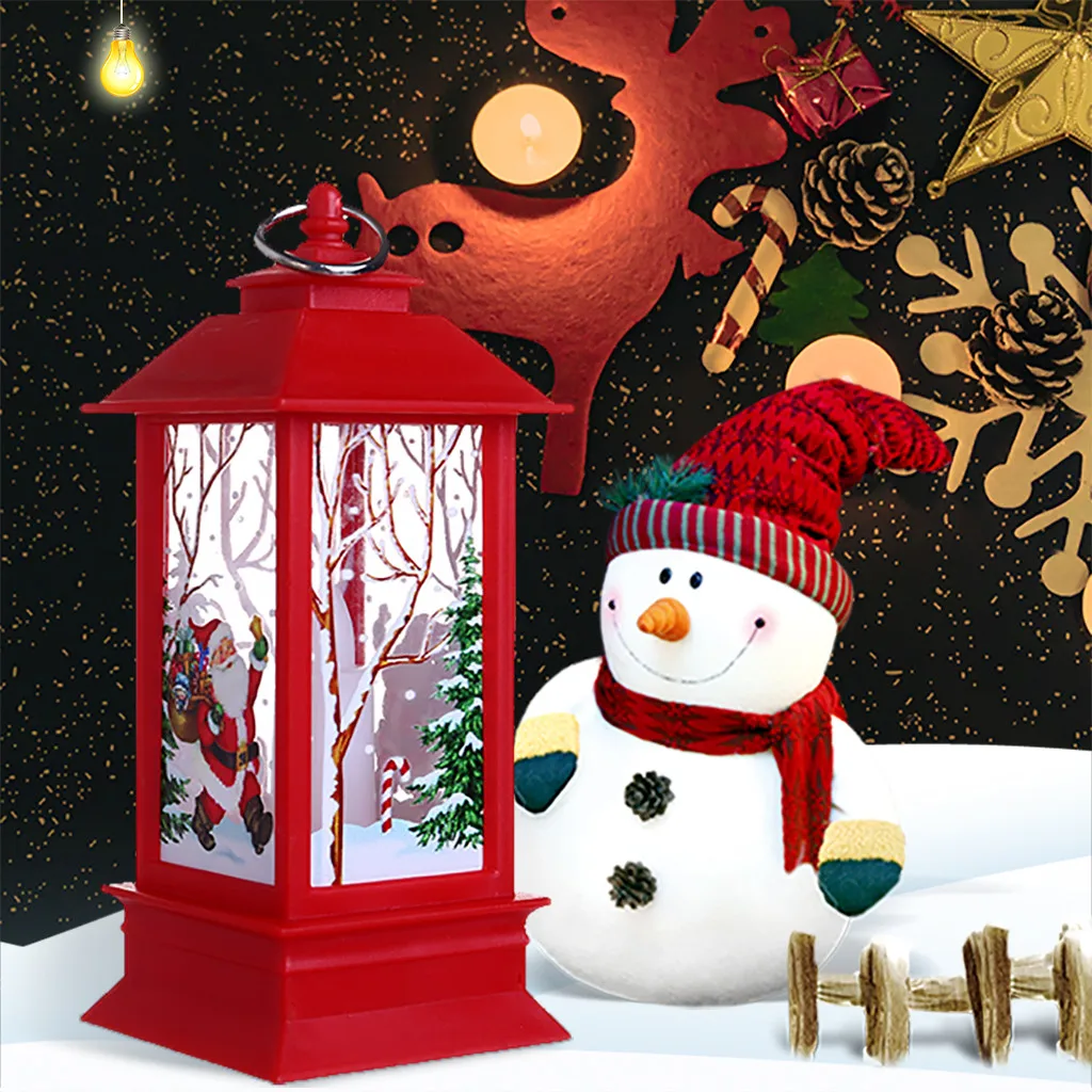 Светильник в виде Санта-Клауса, снеговика, Рождественский Декор для дома,, рождественские украшения, дерево, Navidad Noel, рождественский подарок, год
