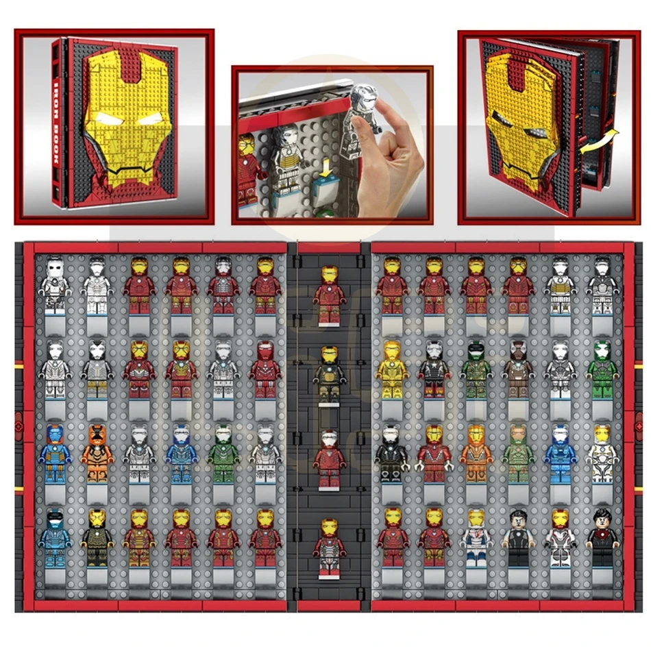 SY1361 Мемориал Железного человека руководство книги 2615 шт. подходят Marvel Мстители строительные блоки кирпичи игрушки рождественские подарки для детей