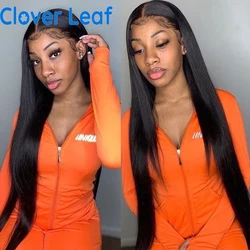 Straight Wig 13x4 Lace Frontal Wig Remy HD Transparent Lace Front Human Hair Wigs 38Inch Long Bone Straight Human Hair Wigs