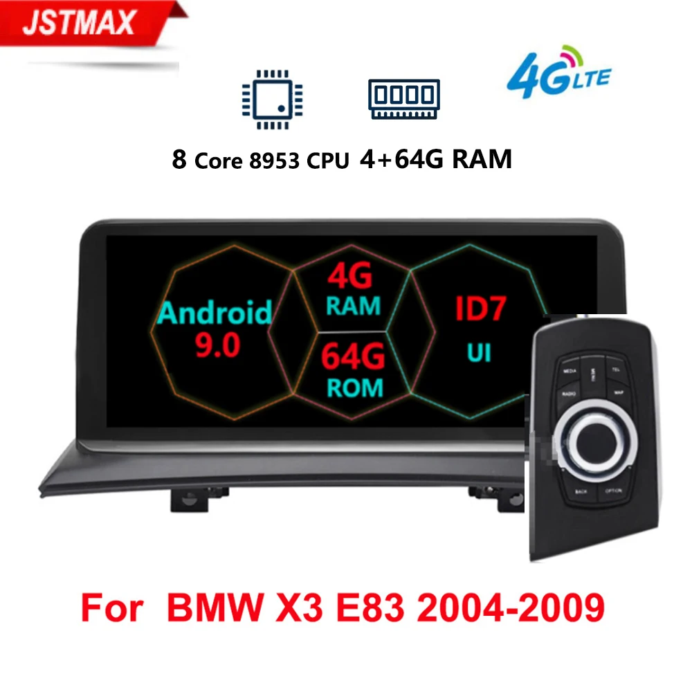 IPS Android 9.0 car multimedia player gps navigation Radio for BMW X3 E83 2004-2010 Original car wi