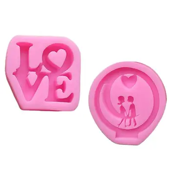 

Silicone Mold LOVE Letter Shaped Molds DIY Fondant Cake Aroma Plaster Making
