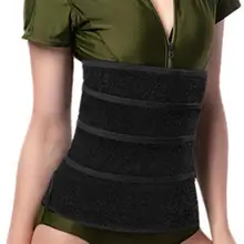 

Functional Waist Trainer Solid Color Tummy Wraps Skin-friendly Belly Trimmer One Size Fat Burning Abdominal Trimmer for Sports