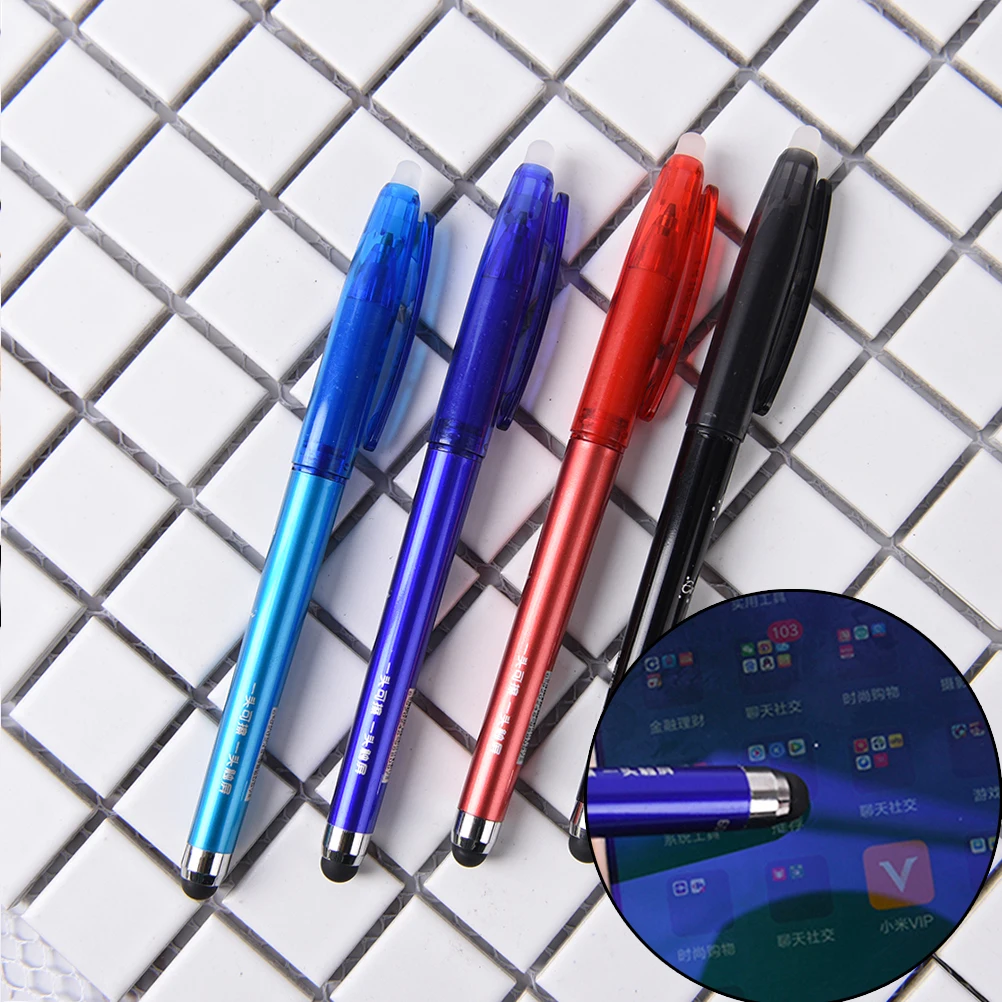 

1pcs pen Ballpoint Ink Pen Touchable Erasable Pens for Phone Tablet Touch Screen Pen funny Erasable Gel Pen