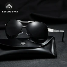 BEYONDSTAR классические Винтажные Солнцезащитные очки пилота мужские поляризованные Роскошные Ретро Ray Bann солнцезащитные очки для мужчин черные водительские оттенки G819