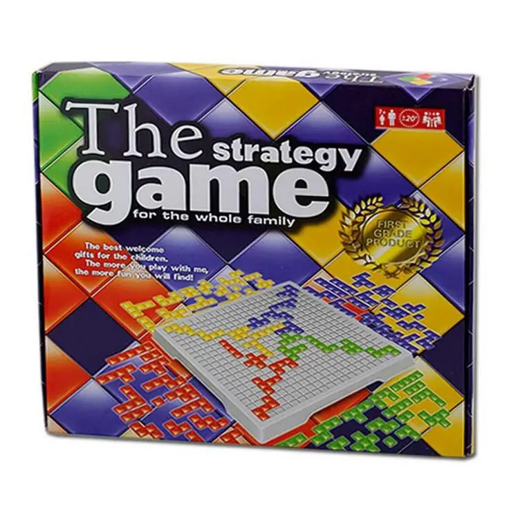

Blokus Board Game Strategy Games Squares English Version 4 Players Set Family Games