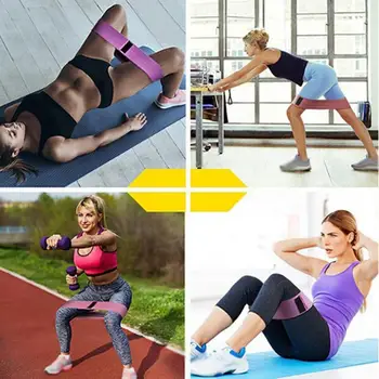 

3Pcs/Set Elastic Resistance Ring Buttock Ring Non-Slip Fitness Squat Elastic Band Yoga Stretch Ban Home Or Gym Exercise