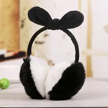 Женские наушники с милым бантом и пушистыми ушками; удобные мягкие зимние наушники для улицы; FEA889