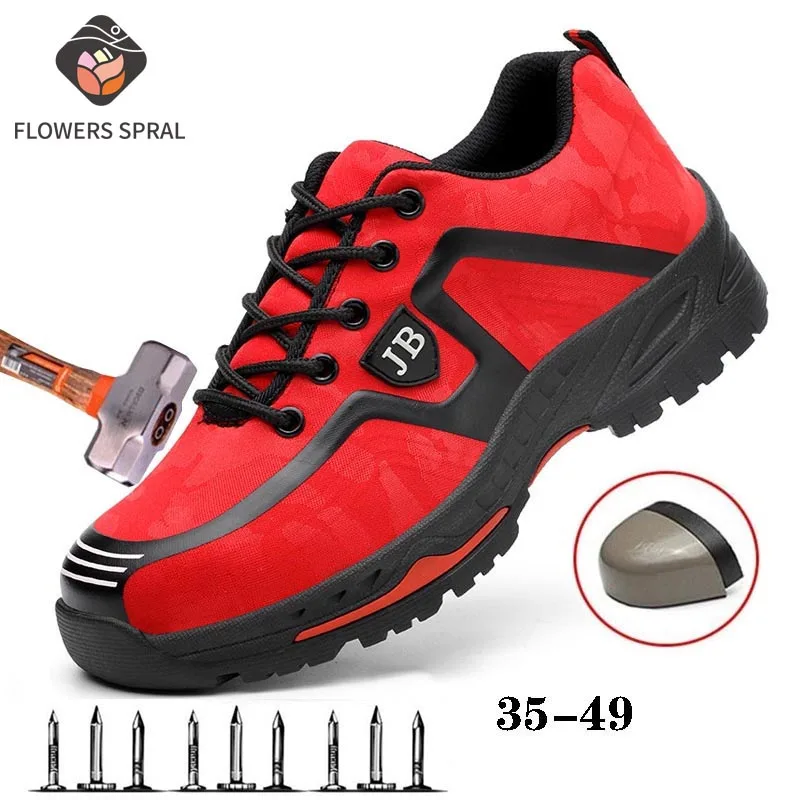 Мужская Рабочая обувь дышащая защитная с защитой от проколов неразрушаемые