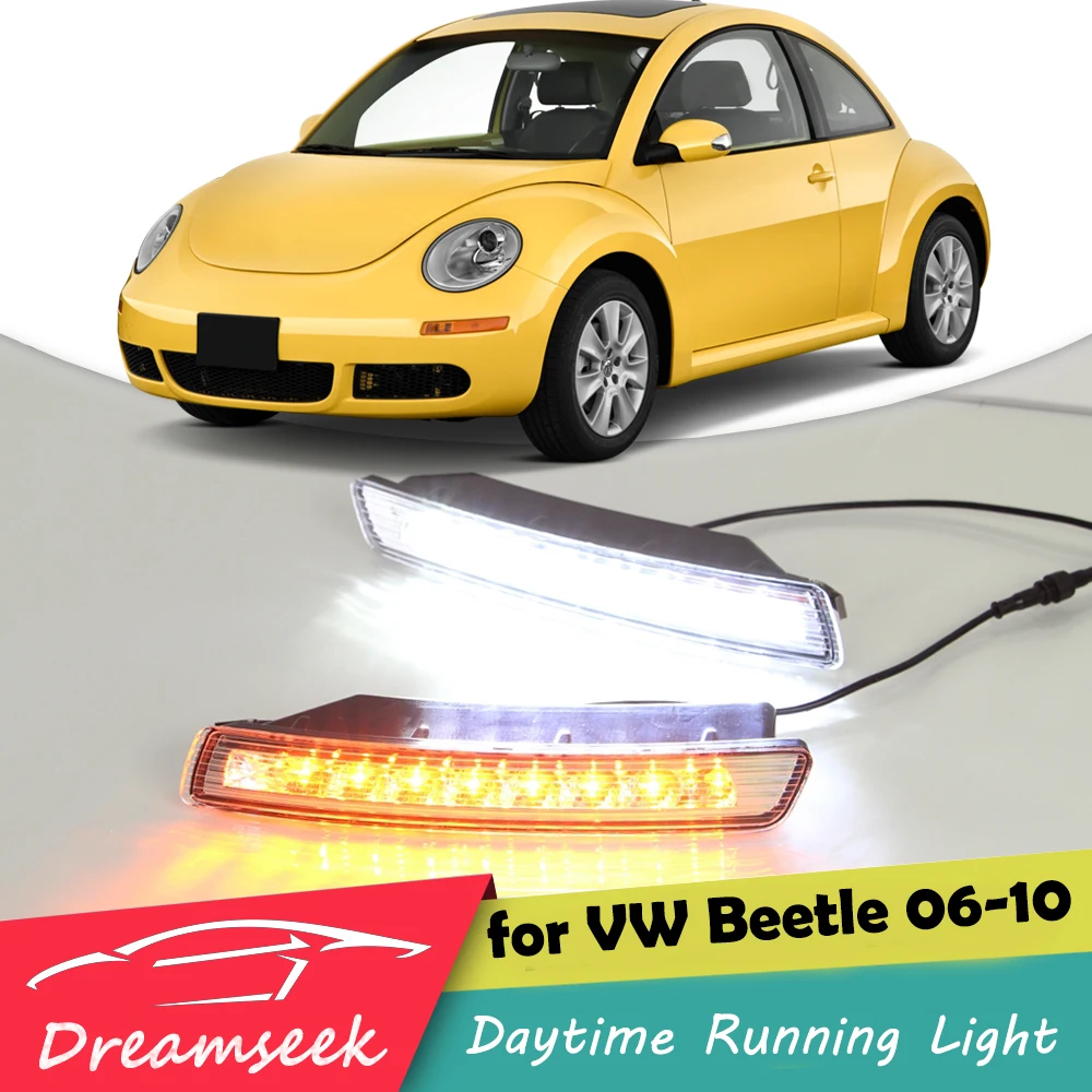 Led Drl Day Lights For Vw Beetle 2006 2007 2008 2009 2010 Daytime Running Light Driving Fog Lamp