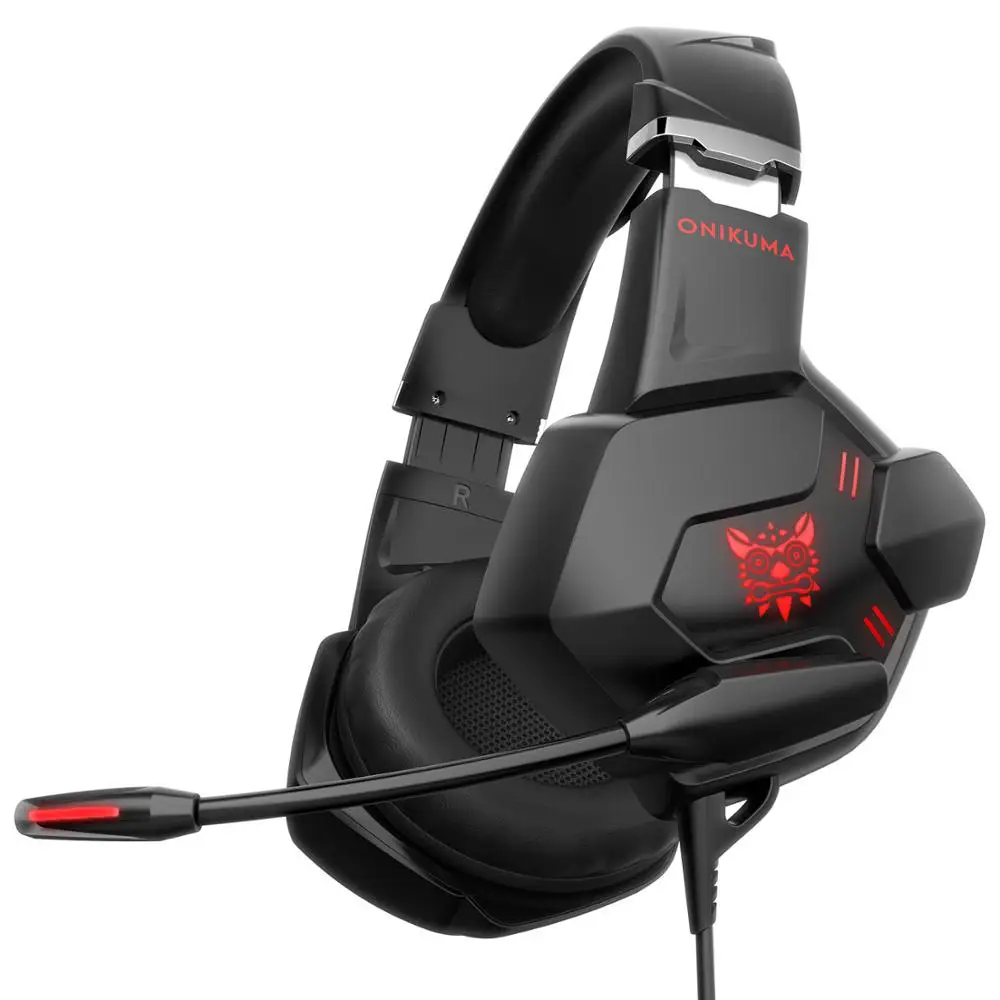 New product listing K11 Professional Gaming Headset with LED Light with mic Wired headsets Stereo Headphone for PC PS4 XBOX