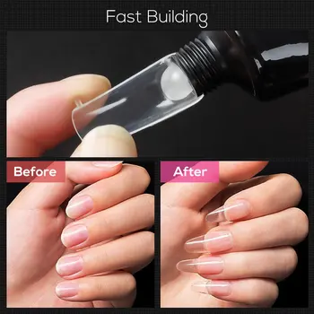 

USA Stock Nail Extension Gel Nail Gel Polish Builder For Nail Finger Extension Form Repair Broken Nail UV Poly Gel Extend Nail