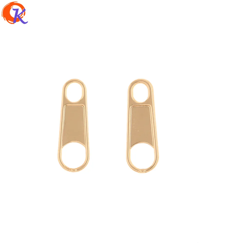 

Cordial Design 100Pcs 7*21MM Jewelry Accessories/DIY Making/Earrings Connectors/Zipper Head Shape/Hand Made/Jewelry Findings