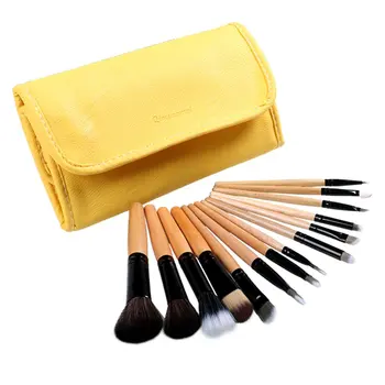 

Pro 12pcs + 2 Free Make up Brushes Brush with Pouch Case Cosmetic Exquisitely Designed Durable Gorgeous