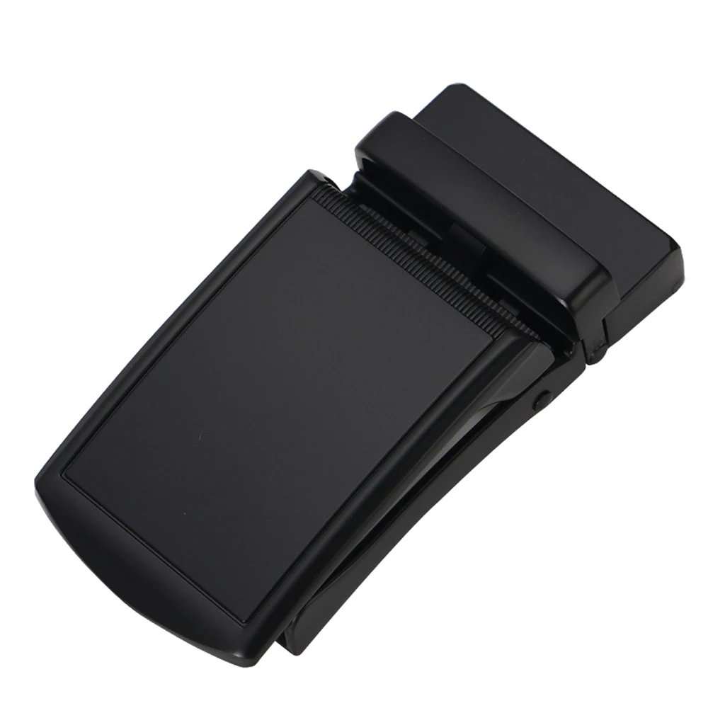 Men Belt Buckle Automatic Slide Click Buckle Ratchet Leather Belt Buckle