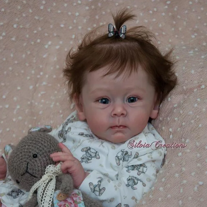 

23inch huge Reborn Toddler Baby Huxley Popular bebe Reborn Vinyl Doll Kit Unfinished Doll Parts