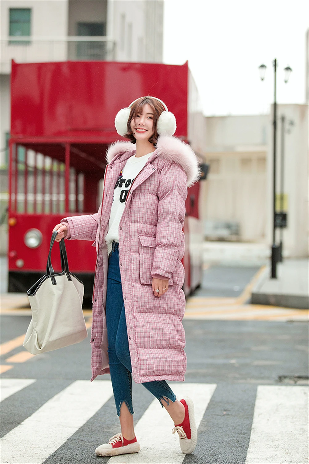 ZA Women's Cotton Clothing Fashion New Autumn and Winter Loose Cotton Clothes Coat Bohemian Thick Long Cotton Clothes Gift