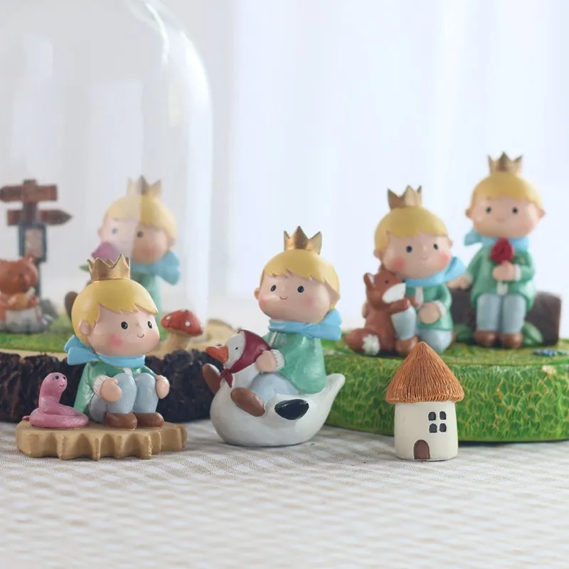 

wholesale price Le Petit Prince Little Prince Rose Fox Hat goose Snake Action Figures toys For Children Gifts