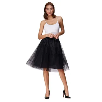 

Summer Fashion New 2 Layer Ladies Casual Short Skirt Fashion Pleated Skirt Crinoline Petticoat Tutu Sedding Prom Costume Skirt