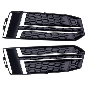 

Car accessories For Audi A4 B9 Car Front Bumper Fog Light Grille S-LINE 2016-2018 Fog Light Cover Honeycomb Mesh Hex Grille