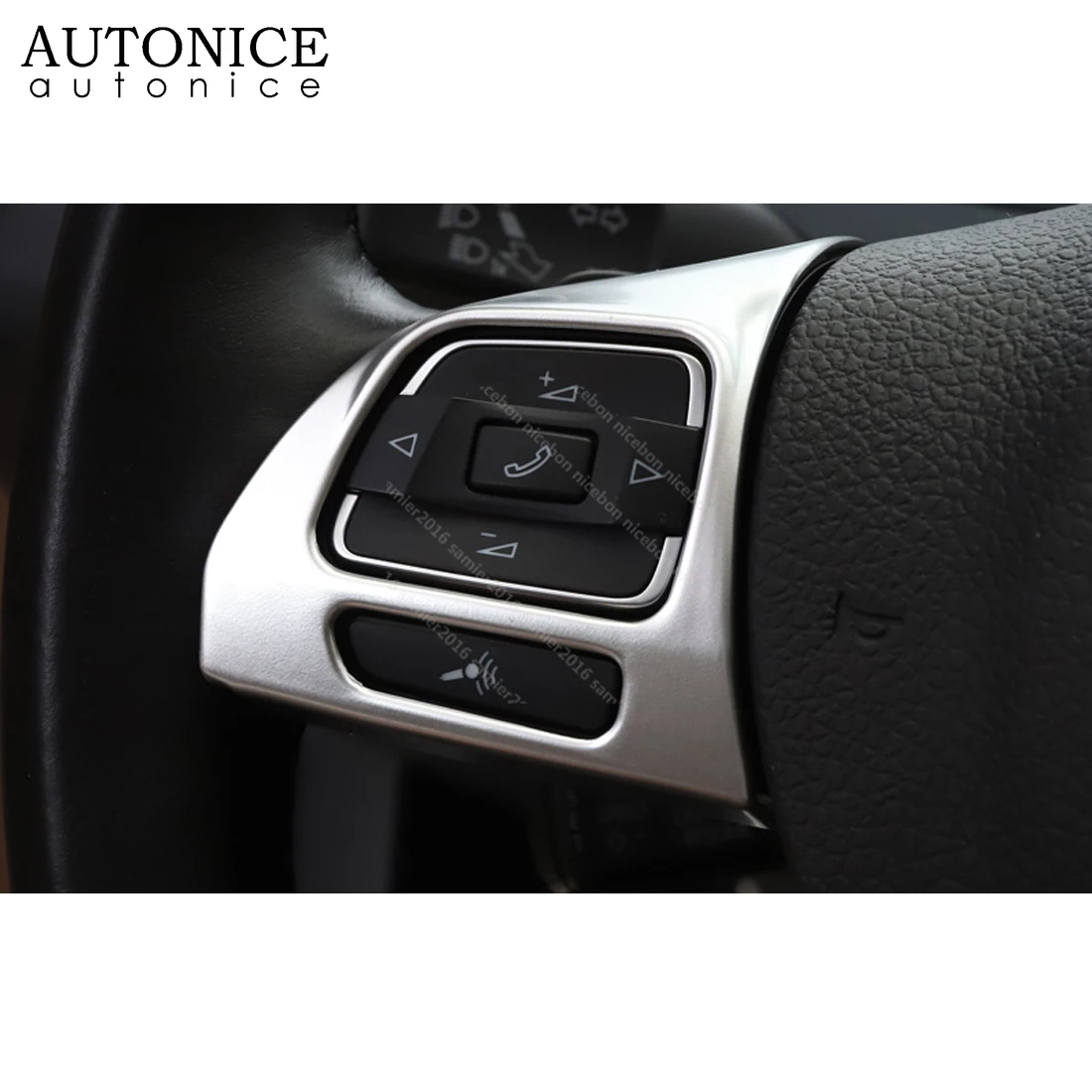 ABS Хромированная внутренняя накладка на руль для Volkswagen CC 2009- Passat Alltrack Variant 2009- наклейки
