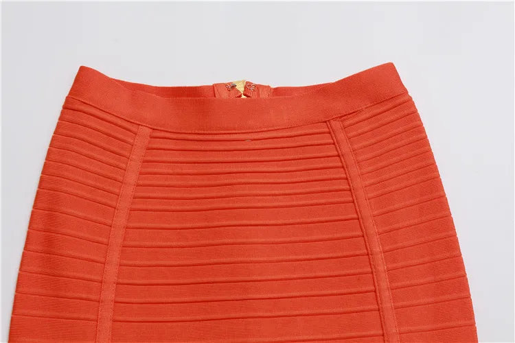 Высококачественная красная черная синяя оранжевое на молнии облегающая юбка-перевязка из вискозы вечерние юбки-карандаш
