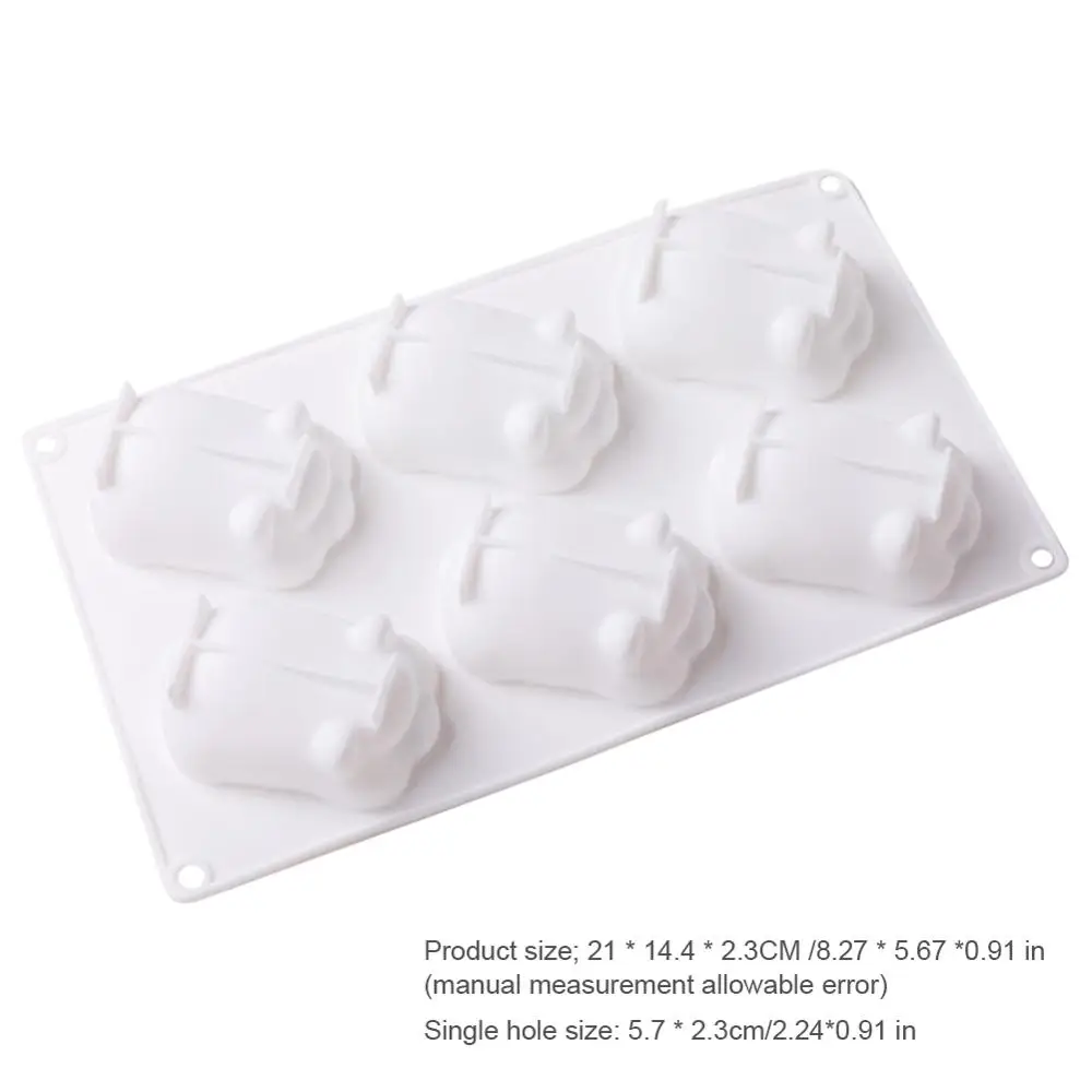 6 Holes 3D Pig Silicone Cake Mold Cake Pudding Mould Cartoon Mold kitchen Chocolate Mold Bakery Tools Cake Decorating Tool