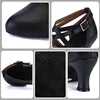 SWDZM Ballroom Dance Shoes For Women Black Closed Toe Modern Dance Shoes Salsa Tango Latin Shoes For Girls Ladies Waltz Shoes 4
