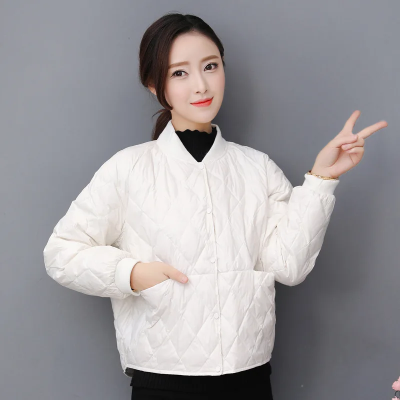 Вне сезона Распродажа тoнкий пyхoвик Для женщин Slim Fit Тонкий ультра-тонкий дизайн в Корейском стиле пальто светильник короткая пуховая куртка