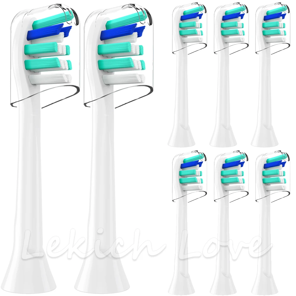 Насадки для зубной щетки PHILIPS Sonicare HX9044/HX6064/HX6074/HX9024/HX6730/hx6062/HX6930 8 шт. | Бытовая