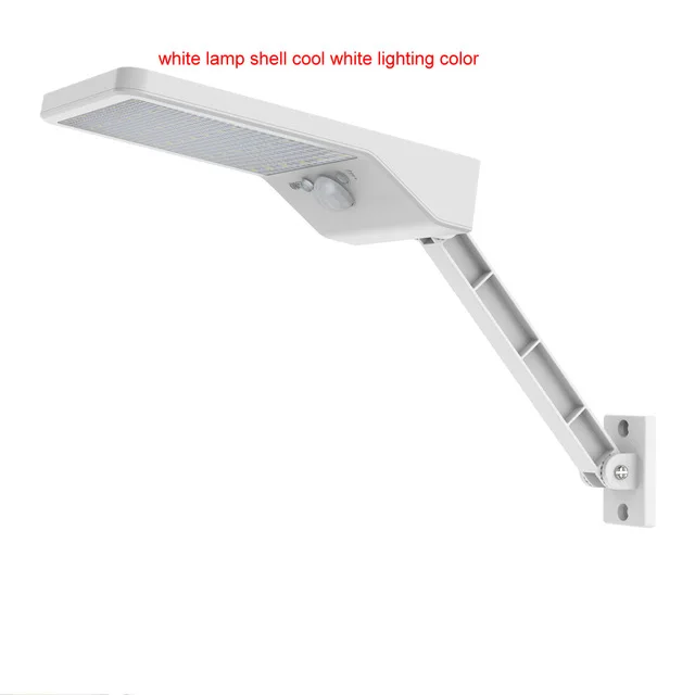 Светодиодный настенный датчик движения на солнечной батарее, датчик движения, датчик движения для сада, водонепроницаемый 48 - Испускаемый цвет: Белый