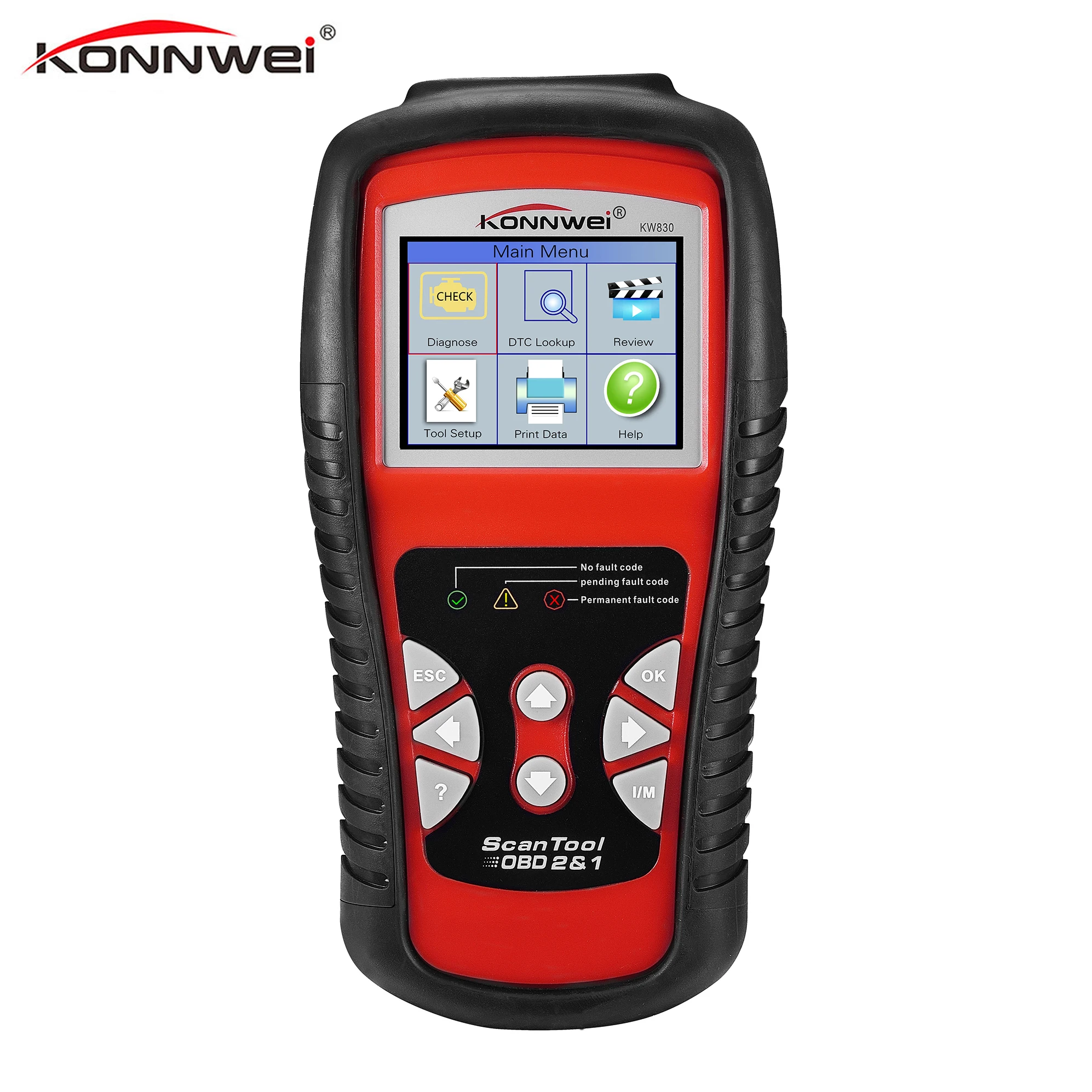 KONNWEI OBD 2 диагностический автоматический инструмент сканер ODB OBD2