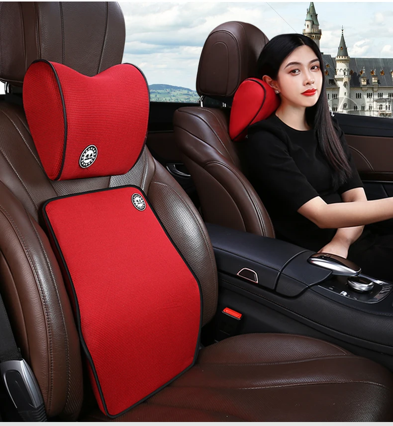 Car memory cotton headrest neck pillow waist pillow Car For Kia K5 Optima- Sportage KX5- Niro