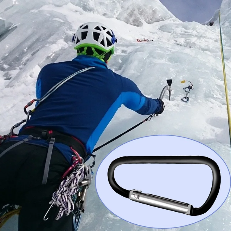 

For Airpods Case 1PCS Aluminum Carabiner Key Chain Clip Outdoor Camping Keyring Snap Hook Buckle Travel Kit Climbing Earphone